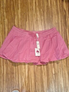Anthropologie Daily Practice Xl Pink Courtside Skirt NWT